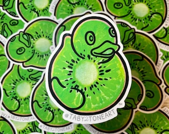 Kiwi Duck Sticker