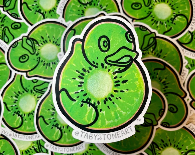 Kiwi Duck Sticker