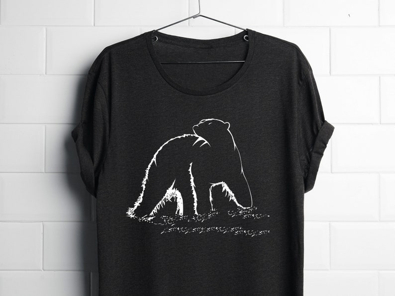 Download Bear Shape Minimalist Shirt T-Shirt Vector File SVG | Etsy