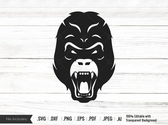 Monkey Svg Mascot Gorilla Svg Gorilla Sports Shirt Svg Team 