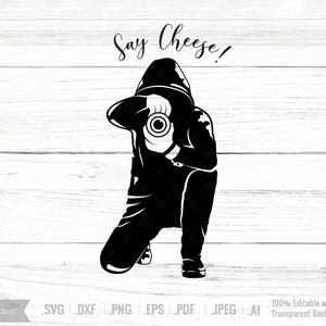 Photographer SVG  Photography SVG  Photographer T-shirt Photographer Silhouette  Graphics Illustration Cutting file Vector File eps Camera