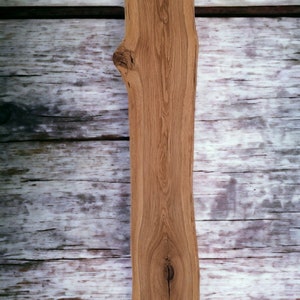 LED wall light made of rustic oak wood with tree edge, unique natural dimmable forest edge image 3