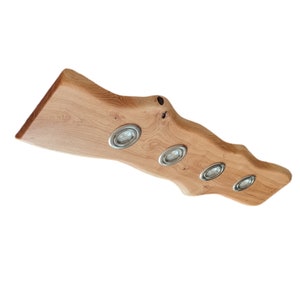 FRIESENLICHT LIKSA Holz friesenleuchten Deckenlampe Esszimmer Holzlampe Holzleuchte rustikal Led Vintage Leuchte Eiche dimmbar Massiv