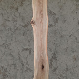 LED wall light made of rustic oak wood with tree edge, unique natural dimmable forest edge image 4