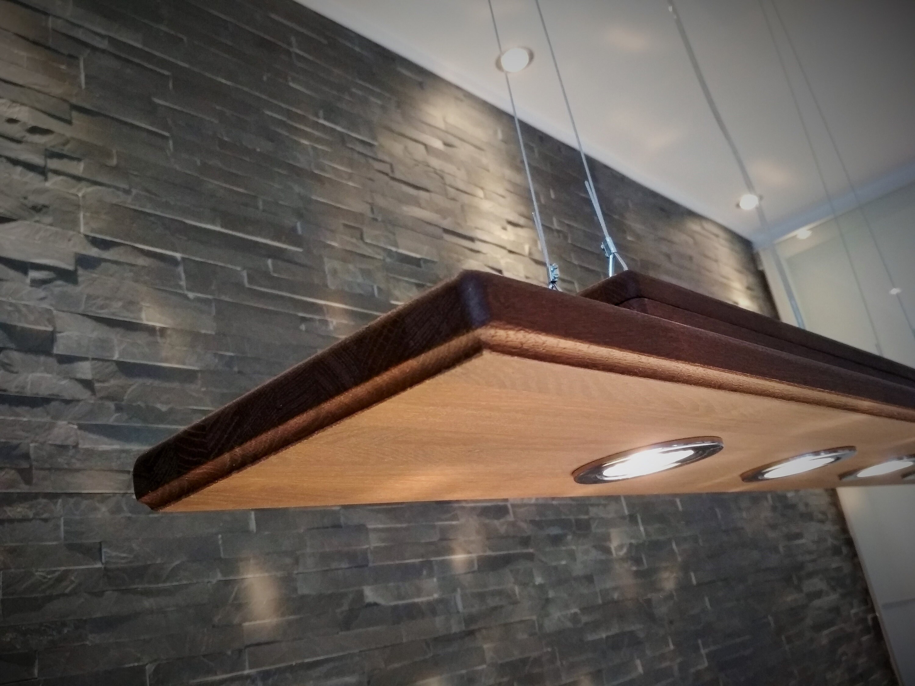 Deckenlampe Holz Hängelampe rustikal Led Vintage Set Leuchte | Etsy