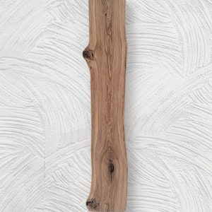 LED wall light made of rustic oak wood with tree edge, unique natural dimmable forest edge image 5