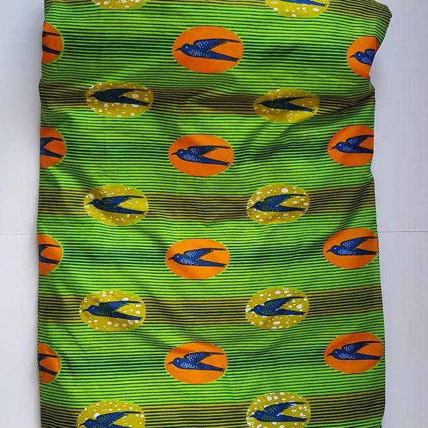 Handmade baby bedclothes in colorful Ghanian cotton waxprint
