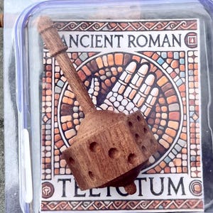 Teetotum - Ancient Wooden Dice Top