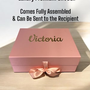 Luxury Premium Sweet Sixteen Gift Box includes Floral Satin Pjs with Custom Slippers and Jewelry Box, Quinceanera Mis Quince Anos Gift Box