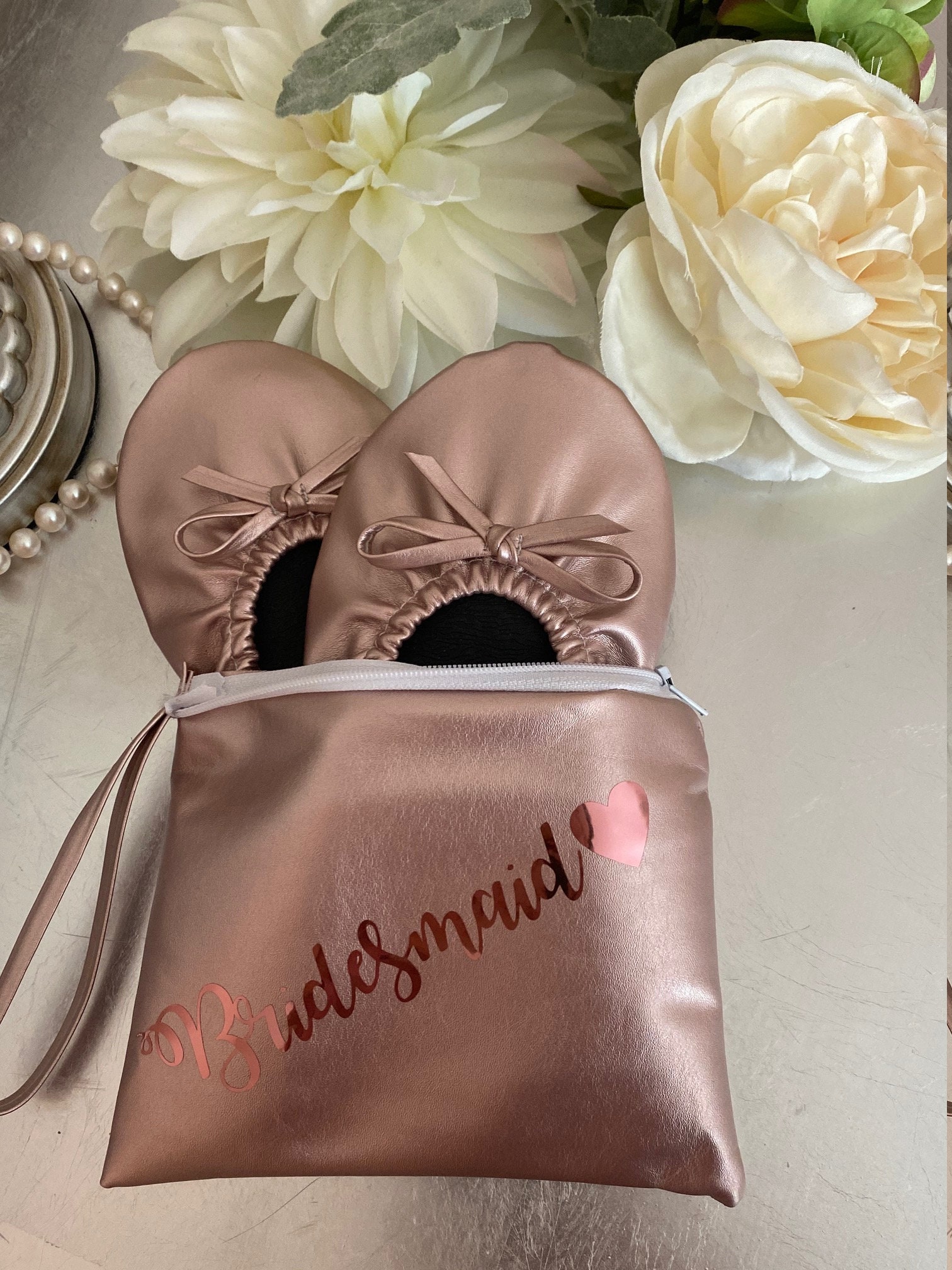 bridesmaid gift slippers