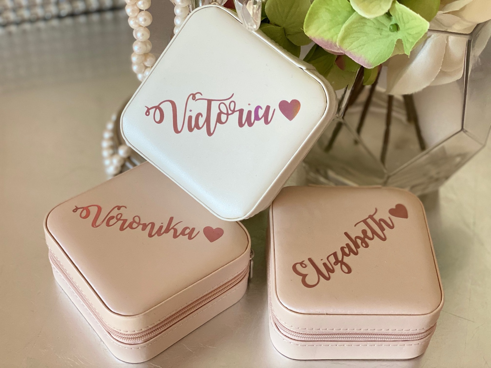 Bridesmaid Gift Jewelry Box Bride Gift Jewelry Box Etsy