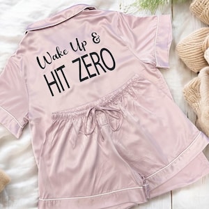 Dreaming of Zero Deduction, Wake Up Hit Zero, Cheer Team Pajama Set, College Team PJ's, Sport Pj Sets for your Team, Dance Team Pajamas