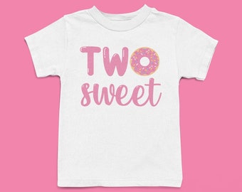 Two Sweet 2nd Second Birthday Party Toddler Shirt