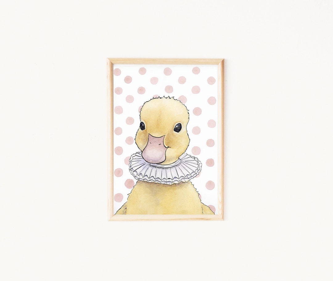 Cute Duck Print Duck Print Nursery Duck Wall Art Duck Print Etsy