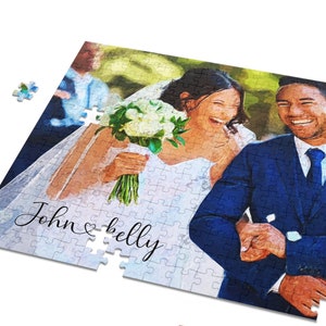 Watercolor 1000 Pieces Custom Puzzle | Create Your Own Photo Puzzle | Personalized Puzzle | Anniversary Gift Jigsaw Puzzle