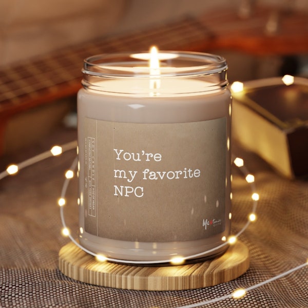 Gamer Gift Funny Candle NPC Birthday Gift for Him Nerdy Husband Gift Geek Gifts for Men Computer Gamer Gaming Boyfriend Candles PC Gamer