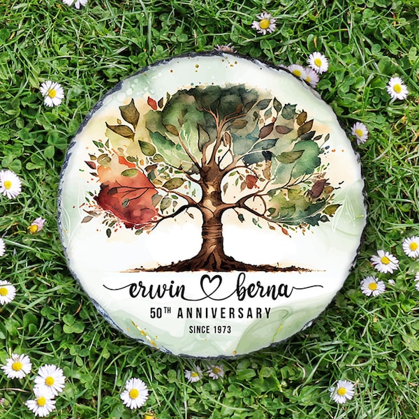 Personalized Anniversary Gift | Personalized Garden Stone | Personalized Gift | Anniversary Gift | 50th Anniversary | 20th Anniversary Gifts
