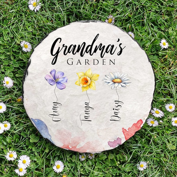 Personalized Garden Stone | Father's Day Gift | Personalized Gift | Personalized Gift For Him | Gifts For Him | Dad Gift | Personalized Dad