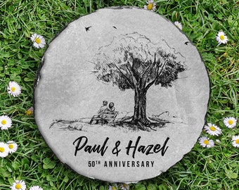 Personalized Anniversary Gift | Personalized Garden Stone | Personalized Gift | Anniversary Gift | 50th Anniversary | 20th Anniversary Gifts