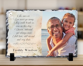 In Loving Memory Gift, Memorial Gift, personalized memorial, Photo Memorial, In Memory of Plaque, sympathy, Those we love don't go away