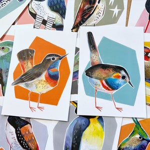 Birbfest 2024 Bird Postcards | A6 Illustrated Art | Choose from 30 Unique Designs