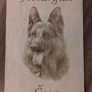 Laser engravin, dog board, dog picture, SVG file