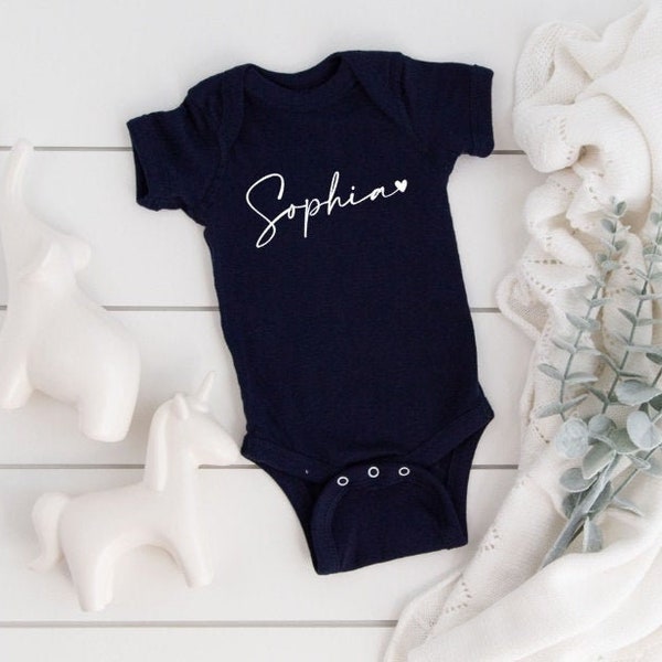 baby announcement Onesies®, custom name Onesies®, baby name bodysuit, newborn outfit, newborn gift, personalized Onesies®, name reveal