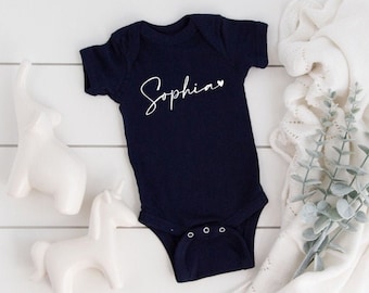 baby announcement Onesies®, custom name Onesies®, baby name bodysuit, newborn outfit, newborn gift, personalized Onesies®, name reveal