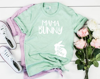 pregnancy announcement shirt, easter baby announcement tshirt, mama bunny baby bunny, baby reveal, pregnancy reveal