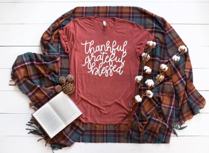 Thanksgiving Shirt pumpkin everything Fall Graphic Tee Fall Tee Boyfriend Tee Thankful Grateful Blessed Pumpkin Spice