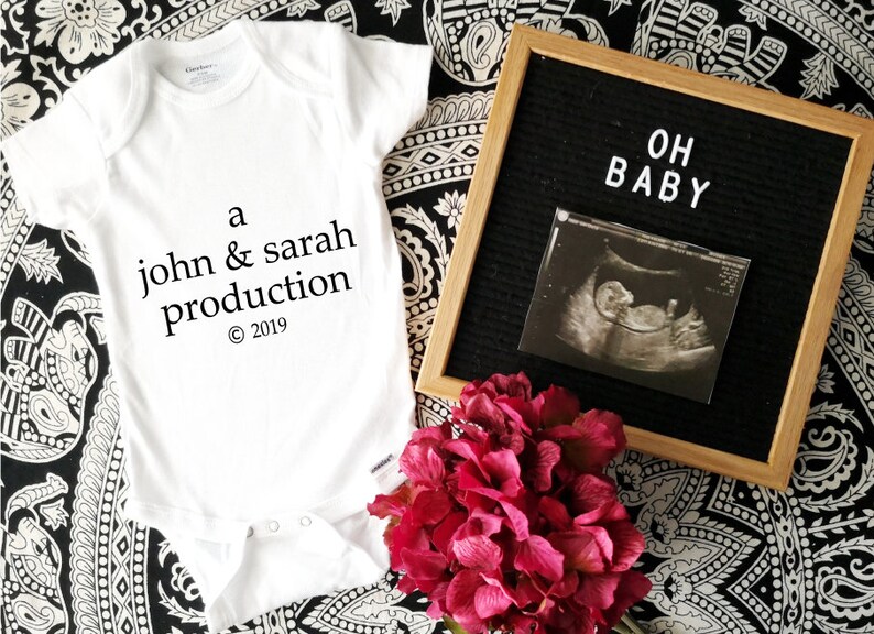 Funny pregnancy announcement Onesies® funny custom Onesies® Etsy