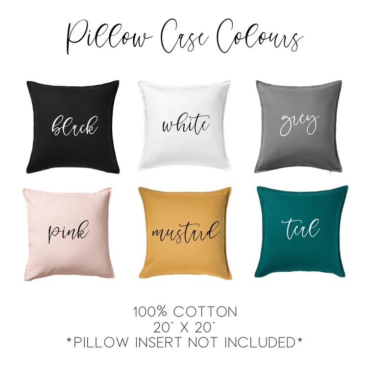 Custom Family Names Pillow Personalized Pillow Case Etsy Canada