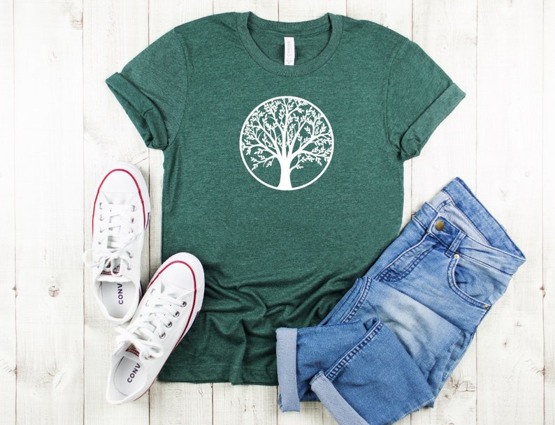 Tree of Life T Shirt, Outdoors Tee Hiking T-Shirt, Yggdrsil Tshirt, Adventure T Shirt, Camping T Shirt Cute Wanderlust Shirts Spiritual image 1