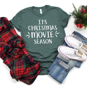 Christmas Movie Season, Funny Christmas Shirt, Christmas baking shirt, Christmas Lover, Gift for Her, Holiday Shirt, Christmas Tee, Hallmark