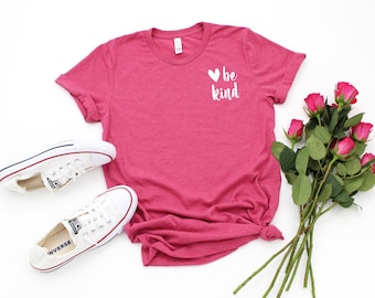 Be Kind Inspirational Anti Bullying Shirt for Pink Shirt Day, Be kind, Be Nice, Be Happy, Shirt for Her, Gift for Her, Graphic Tee