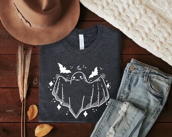 Bat Tee, Cute Bat Halloween Ghost, Dainty Minimalist, Pumpkin Spice, Thanksgiving Shirt, Boyfriend Tee, Fall Graphic Tee, pumpkin everything