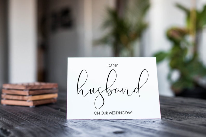 Love Note to Future Husband Wedding Day Letter To My Husband On Our Wedding Day Card Wedding Card to Your Groom Keepsake Love Note