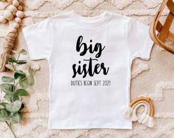 Big sister shirt, sibling baby announcement, I'm going to be a big sister, toddler big sister, youth big brother, big sister shirt