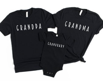 Grandparents to be, Grandma Shirt, Pregnancy Announcement, Gift for Mom, Gift for Grandma, Grandpa New Grandparents, Grandbaby announcement
