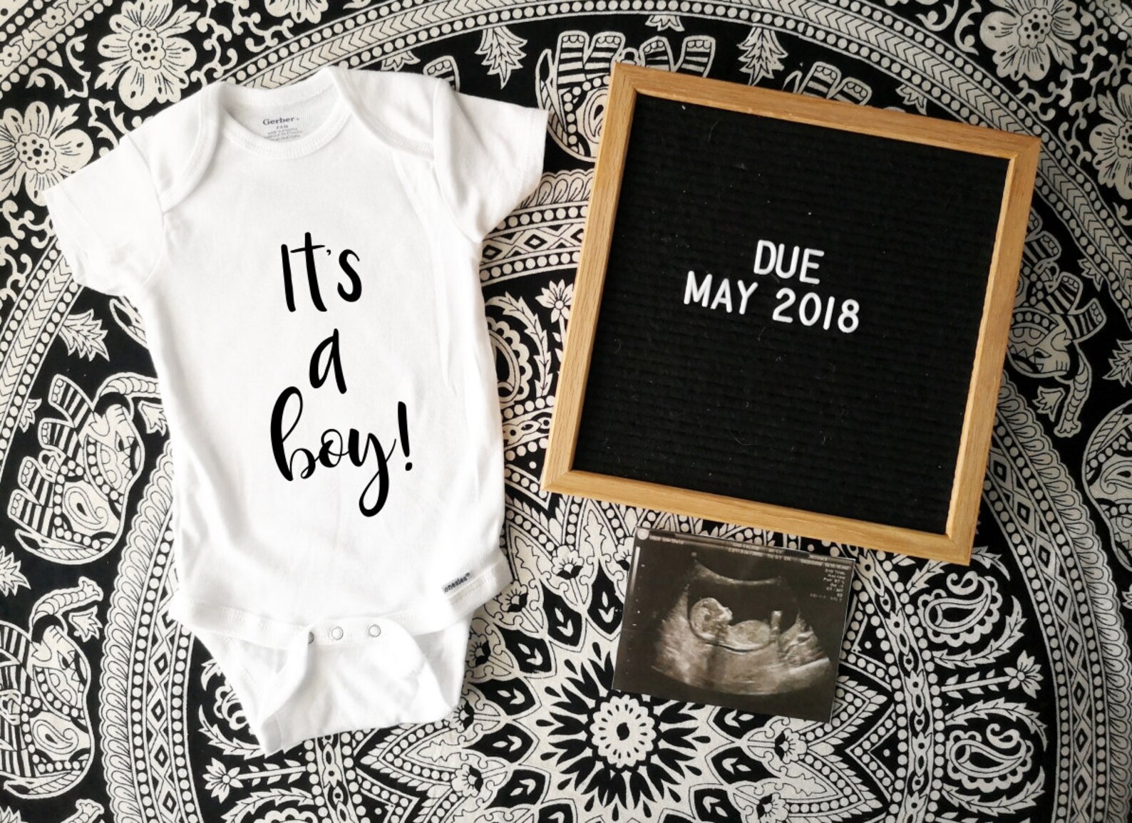 Gender Reveal Onesies® Boy Baby Announcement Onesies® Etsy