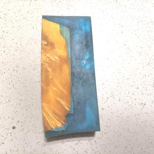 Hybrid Good maple burl block, (130x24x55mm) Stabilized Wood KNIFE SCALES N2