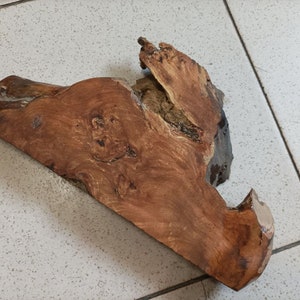 Kirsche gespaltene Brettplatte Holz Wurzelholz Block, Holzbearbeitung Holz Gitarrenkörper (290x150x30mm) V-4