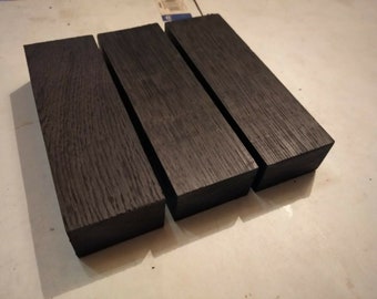 3pcs lot Black Bog oak (50mm x 30 mm x 150mm) (morta wood) from 1000-6000year