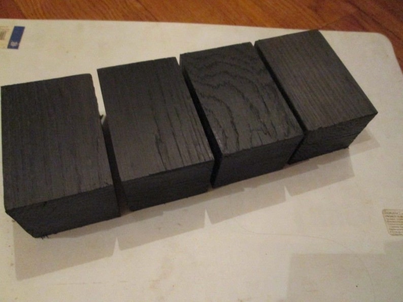 morta, wood blanks for pipes from 1270 to 5460 years 4pcs lot bog oak