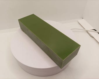Handmade Micarta Knife Handle Scale (130x25x40mm) – Knife Making Material, Durable & Unique Pattern