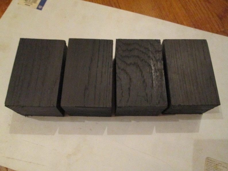 morta, wood blanks for pipes from 1270 to 5460 years 4pcs lot bog oak