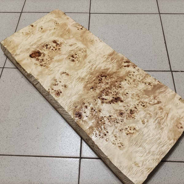 Big Poplar burl wood Burl Block,Woodworking Lumber,guitar body (665x310x57mm) T-119