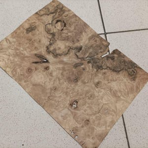 sheets of American burl walnut veneer (Size: 360mm x 230mmx0,6mm) N2