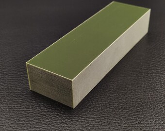 Handmade Micarta Knife Handle Scale (130x25x40mm) – Knife Making Material, Durable & Unique Pattern