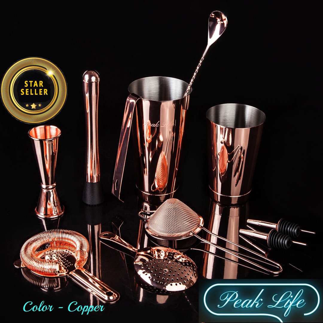 Peak Life Boston Cocktail Shaker Set premium Cocktail Shaker Etsy